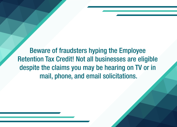 The IRS warns businesses about ERTC scams