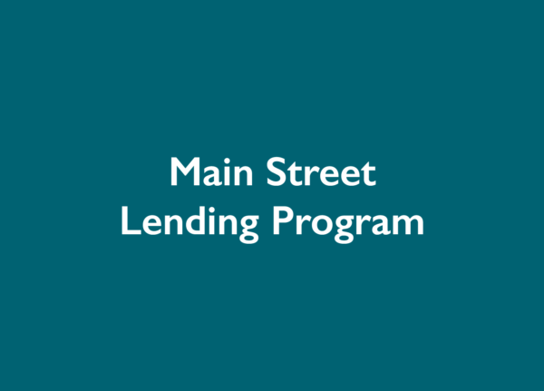 Main Street Lending Program