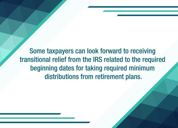 IRS provides transitional relief for RMDs and inherited IRAs